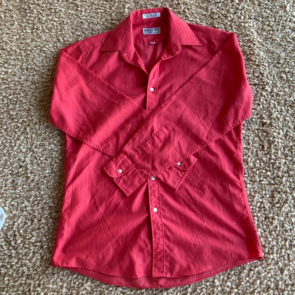Vintage YSL Embroidered Button down shirt